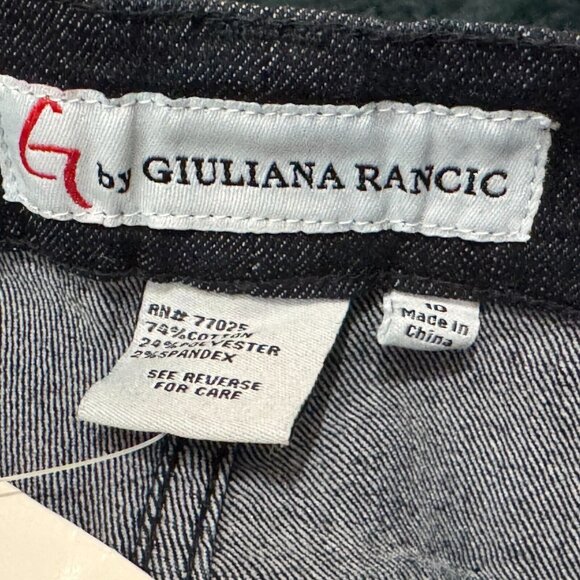 G by Giuliana Rancic Skinny Cotton Blend Denim Jeans, Ankle Zip, Indigo Blue, 10 - Picture 10 of 12